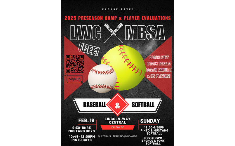 2025 Spring Baseball & Softball Preseason Camp & Player Evaluations